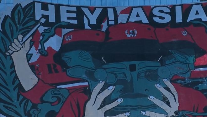 蓉城震撼TIFO，球員戴面具呼喊HEY ASIA！