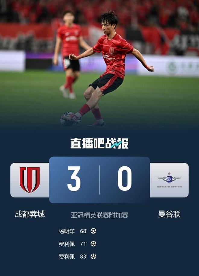 蓉城3-0晉級亞冠，媒體熱議成功！恭喜！